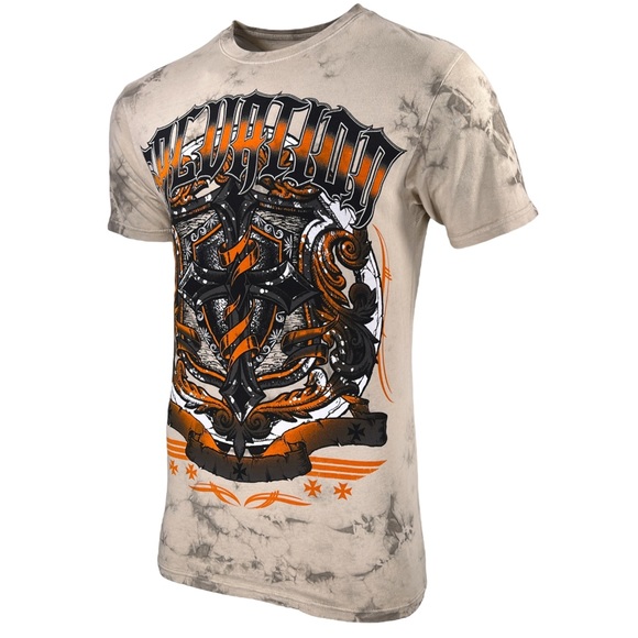 Archaic By Affliction Men's T-shirt Unknown Warrior Cross Wings S-3XL - Picture 6 of 8